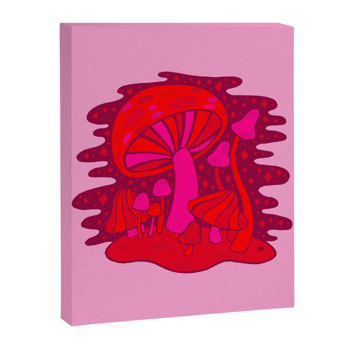 Pink Mushrooms Canvas Print Gallery Image 1