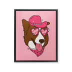 Pink Pony Pup Framed Canvas Print Gallery Image 8
