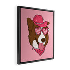 Pink Pony Pup Framed Canvas Print Gallery Image 2
