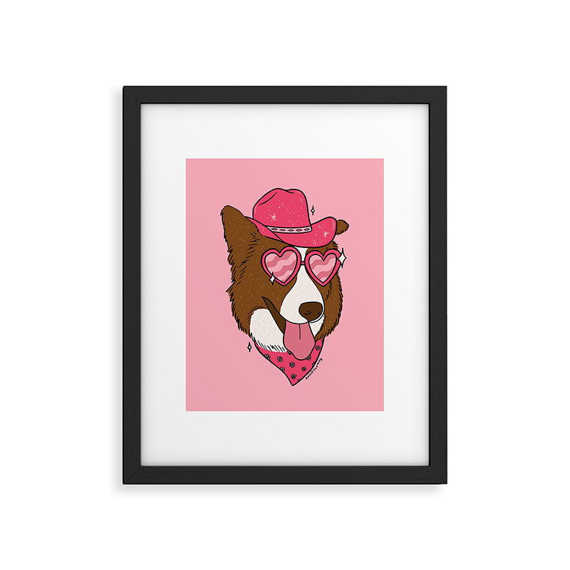 Pink Pony Pup Framed Art Print Gallery Image 6