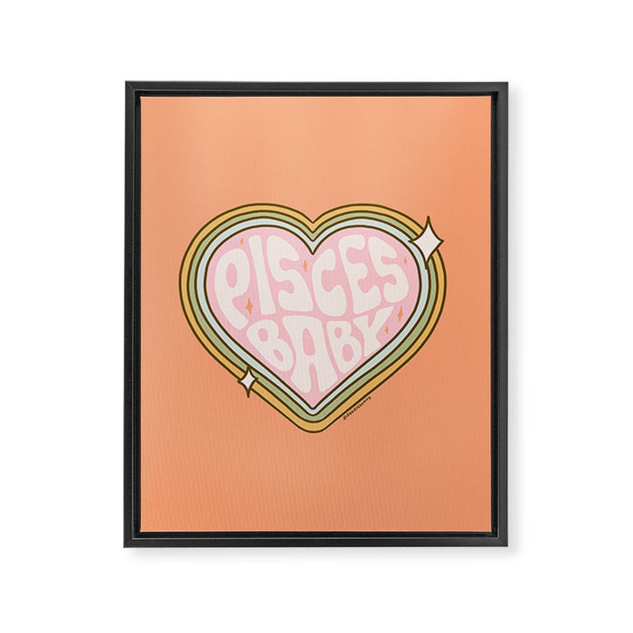 Pisces Baby Framed Canvas Print Gallery Image 1