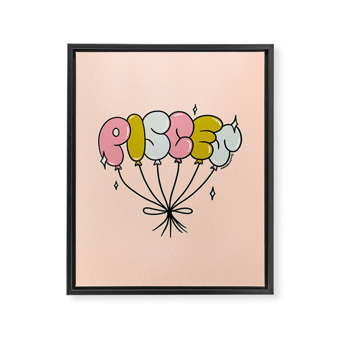 Pisces Balloons Framed Canvas Print Gallery Image 1