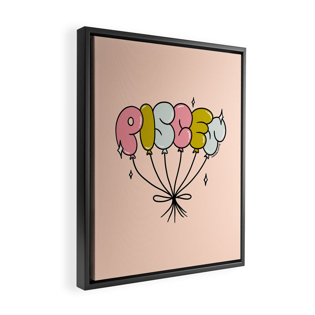Pisces Balloons Framed Canvas Print Gallery Image 2