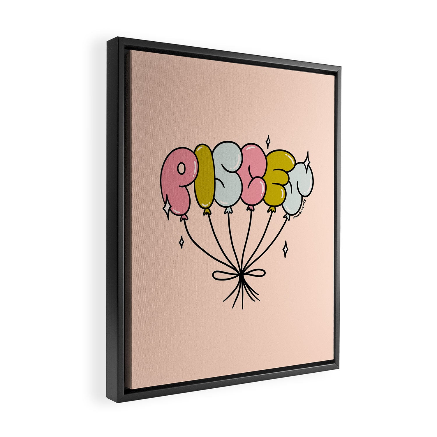 Pisces Balloons Framed Canvas Print Gallery Image 2