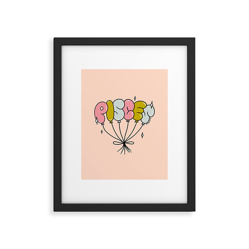 Pisces Balloons Framed Art Print Gallery Image 6