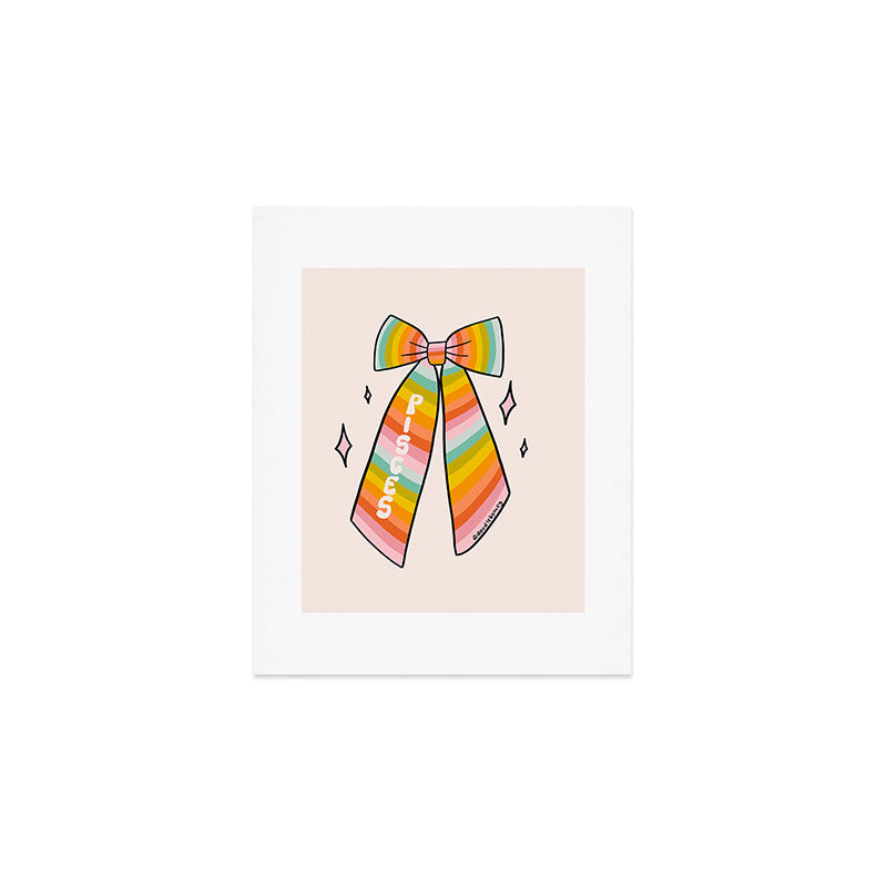 Pisces Bow Art Print Gallery Image 1