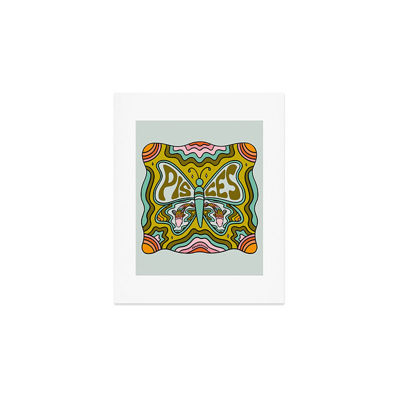 Pisces Butterfly Art Print Gallery Image 1