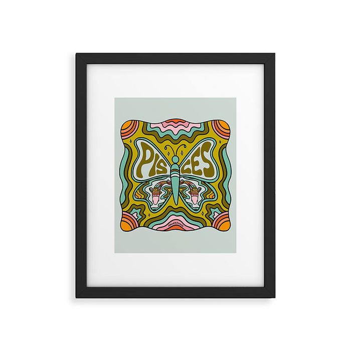 Pisces Butterfly Framed Art Print Gallery Image 1