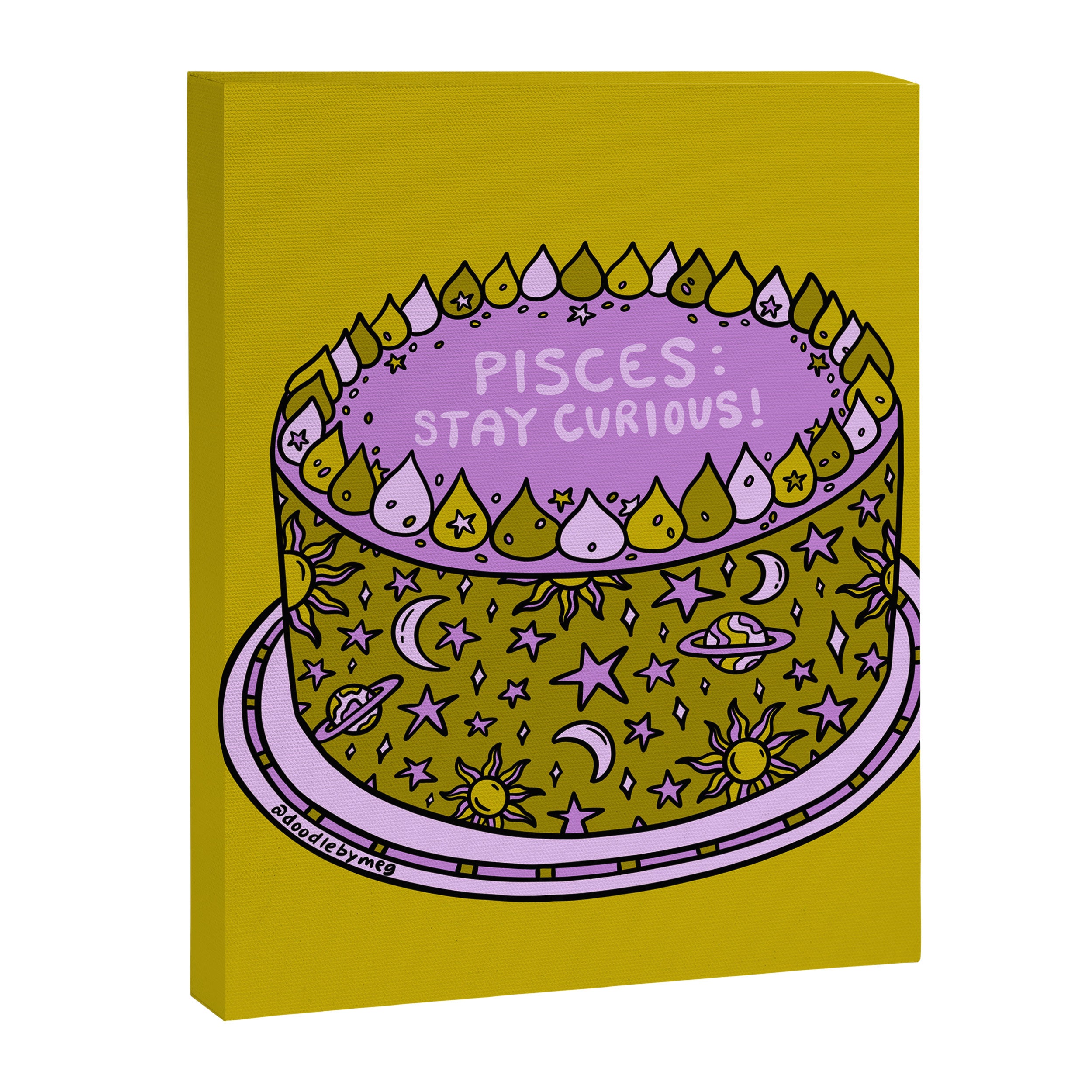 Pisces Cake Canvas Print Gallery Image 8