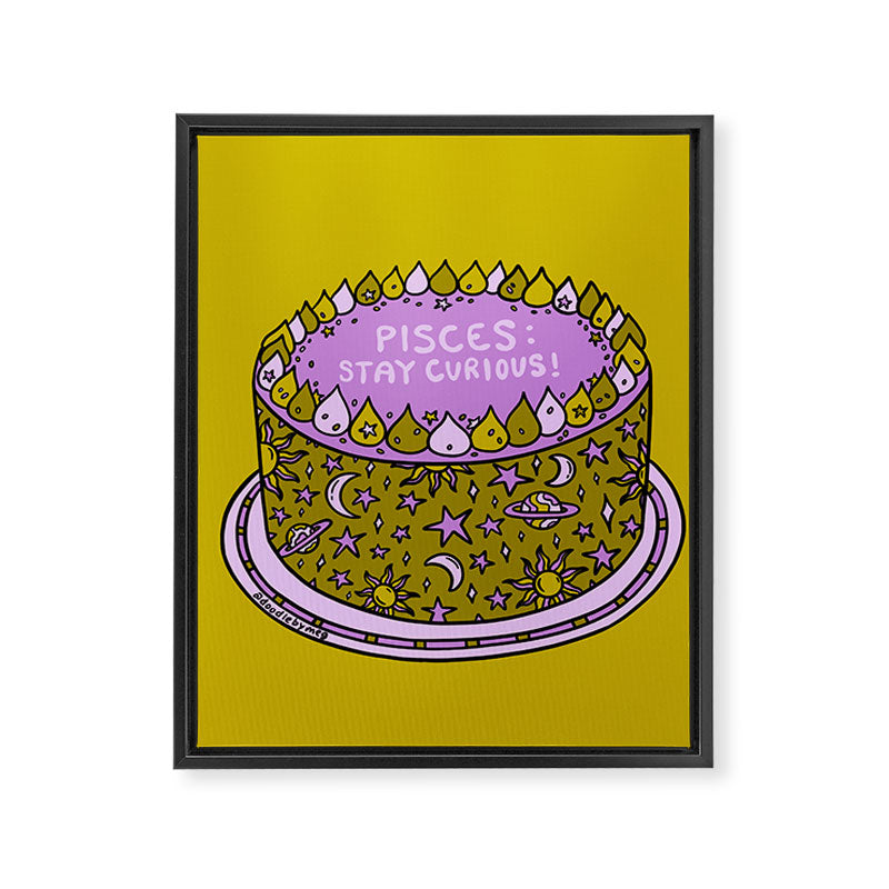Pisces Cake Framed Canvas Print Gallery Image 8
