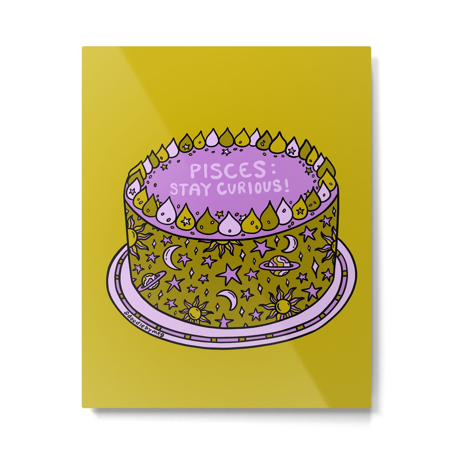 Pisces Cake Metal Print Gallery Image 6