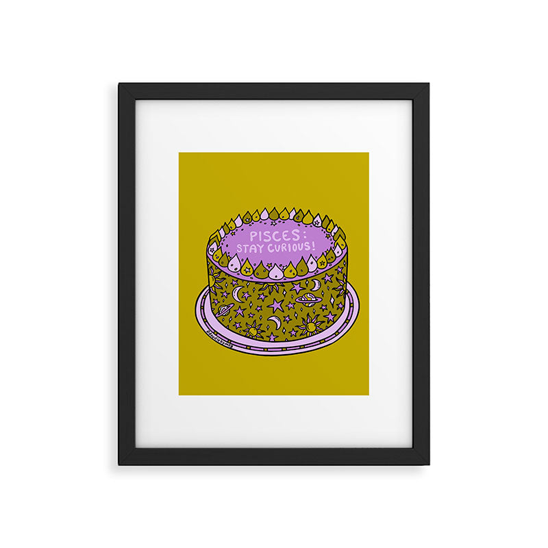 Pisces Cake Framed Art Print Gallery Image 6