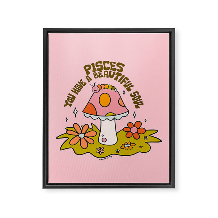 Pisces Caterpillar Framed Canvas Print Gallery Image 1