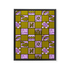 Pisces Checkered Print Framed Canvas Print Gallery Image 8