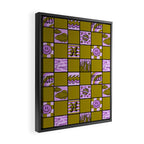 Pisces Checkered Print Framed Canvas Print Gallery Image 2
