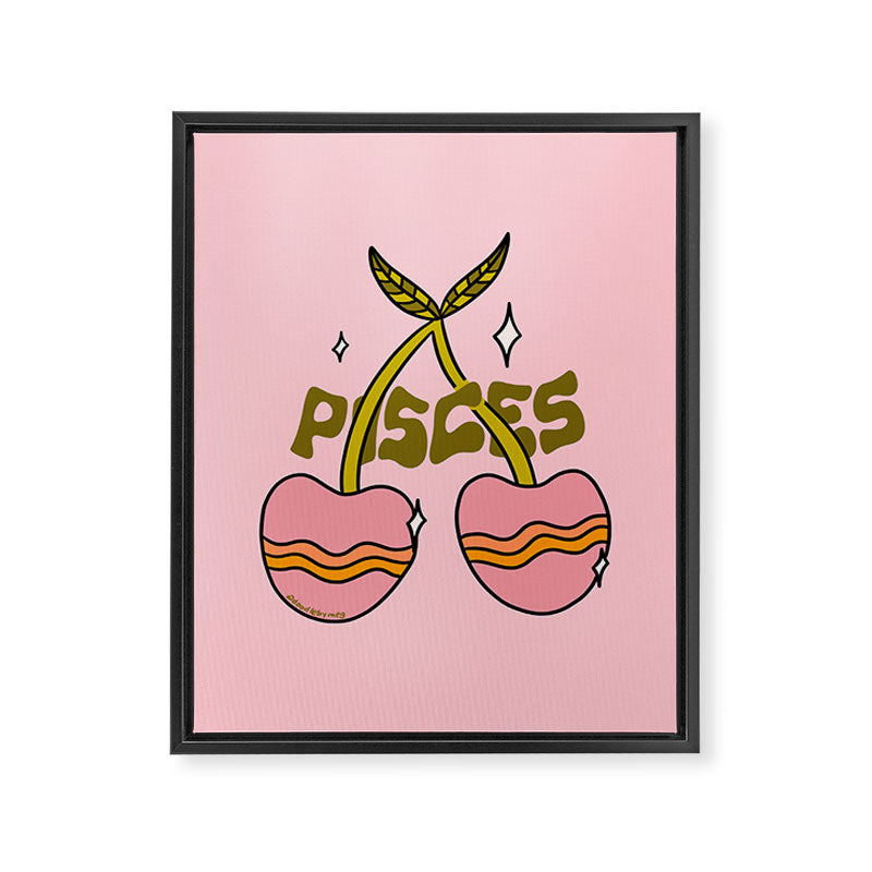 Pisces Cherries Framed Canvas Print Gallery Image 8
