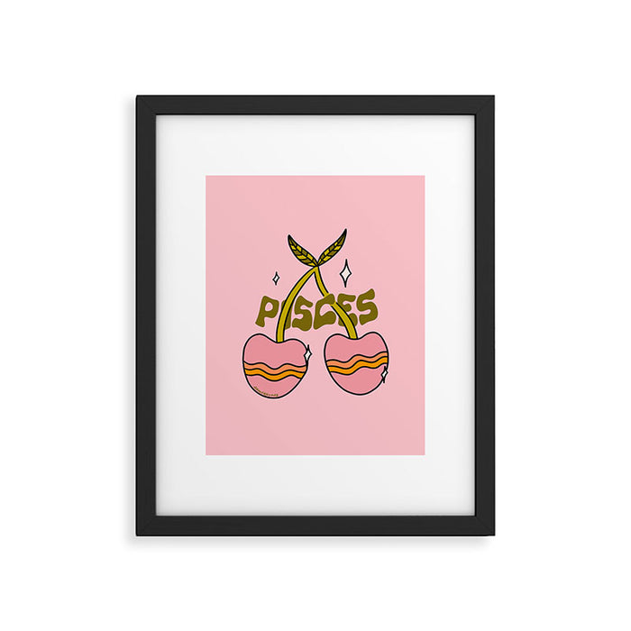 Pisces Cherries Framed Art Print Gallery Image 1