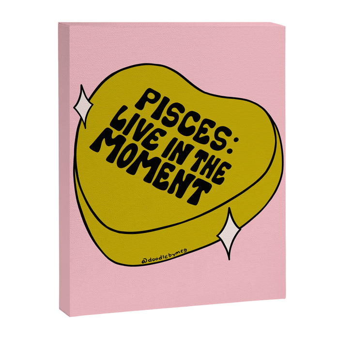 Pisces Conversation Heart Canvas Print Gallery Image 1