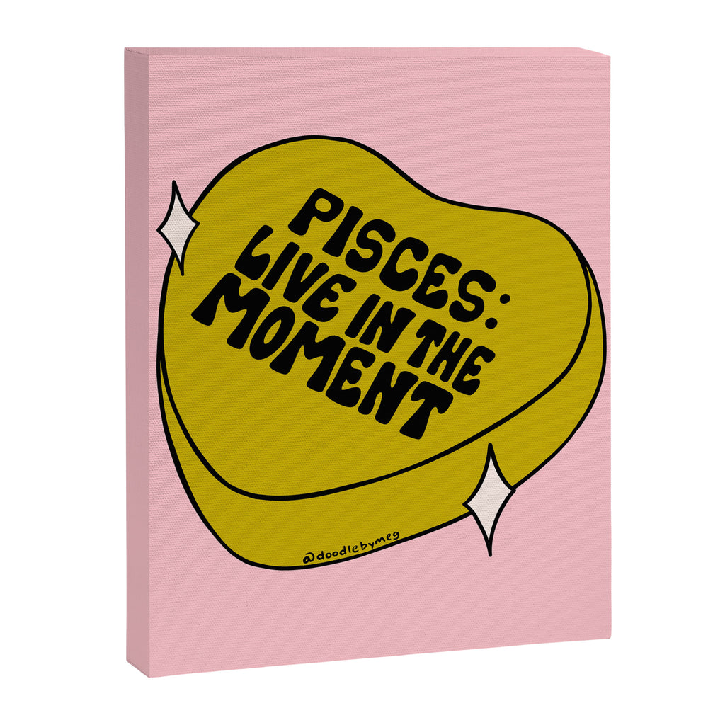 Pisces Conversation Heart Canvas Print Gallery Image 8