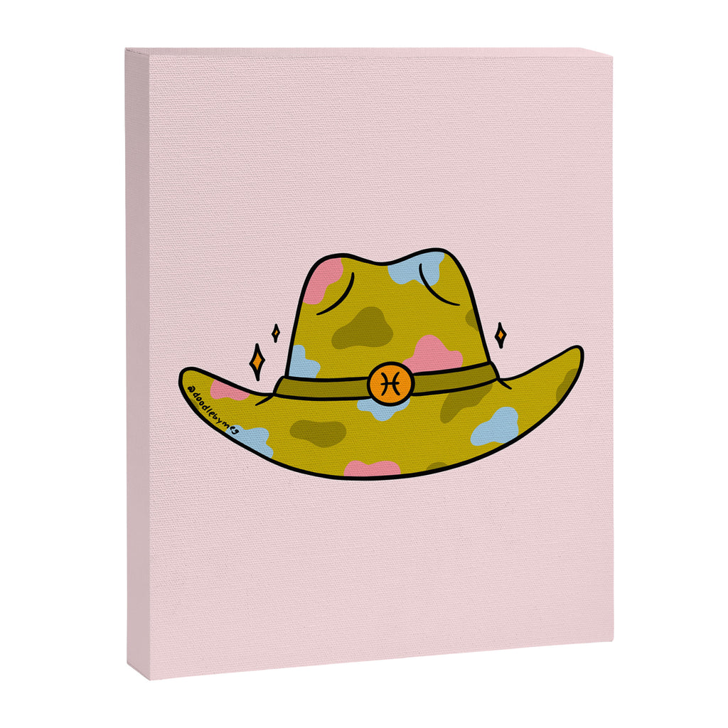 Pisces Cowboy Hat Canvas Print Gallery Image 8