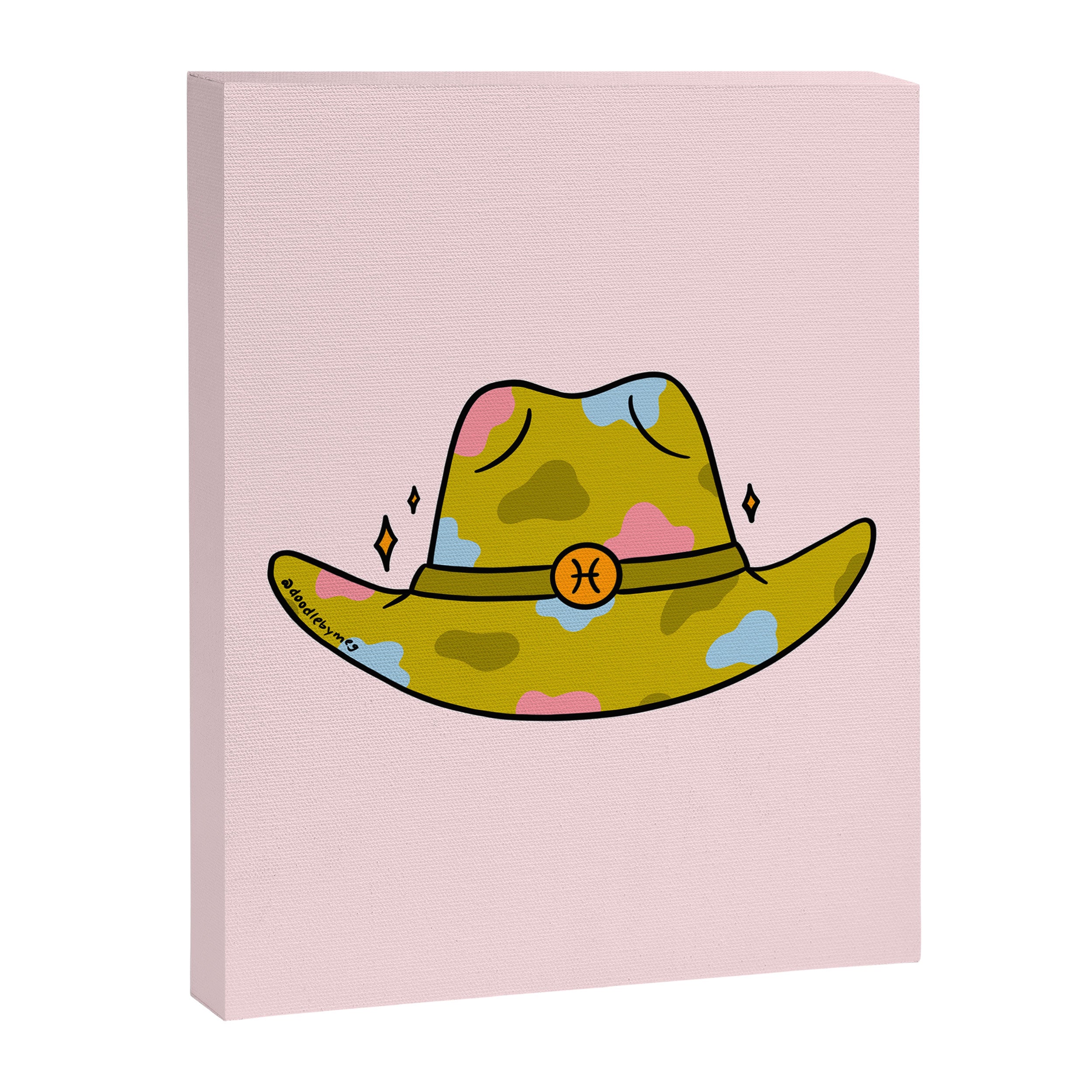 Pisces Cowboy Hat Canvas Print Gallery Image 8
