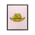 Pisces Cowboy Hat Framed Canvas Print Gallery Image 8