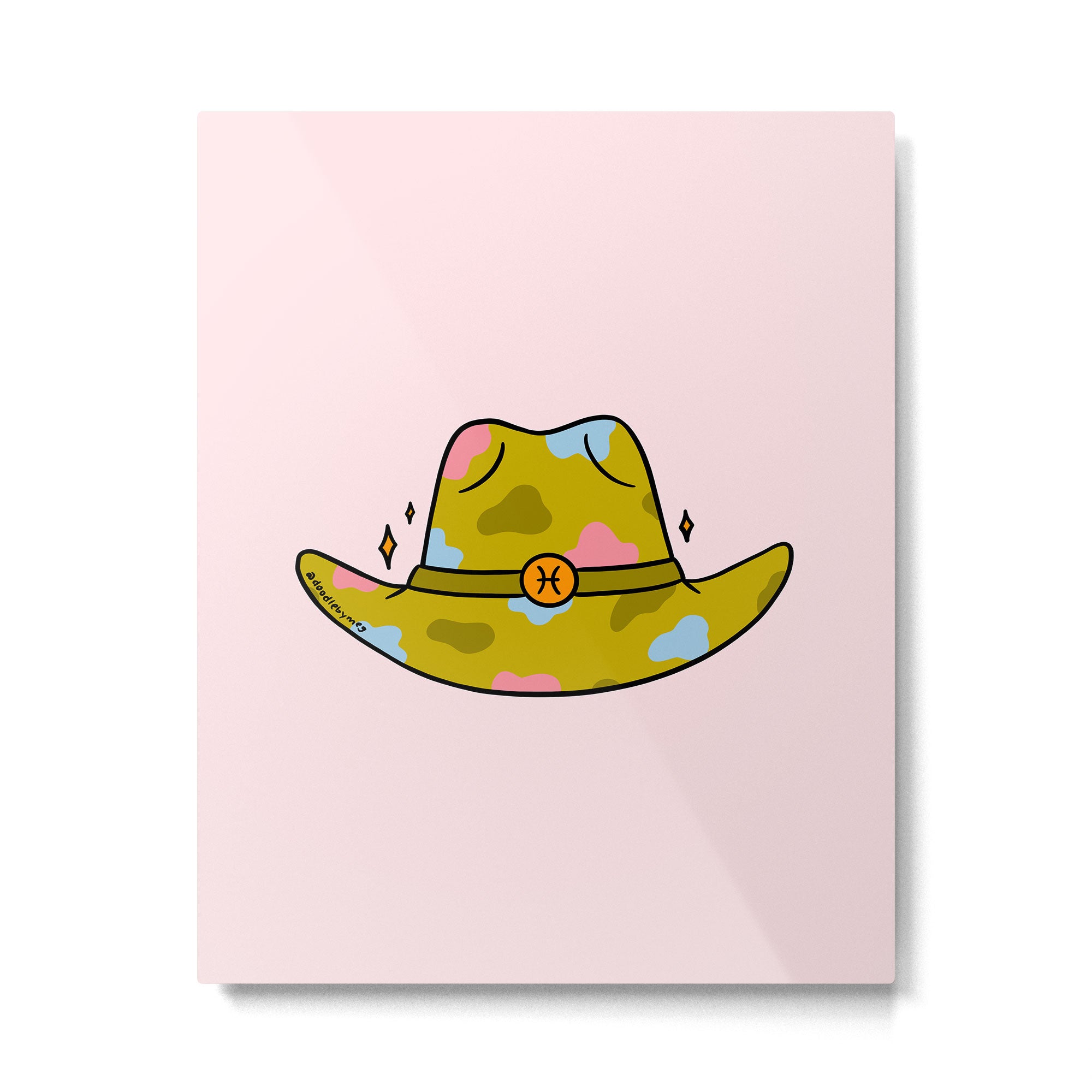 Pisces Cowboy Hat Metal Print Gallery Image 6