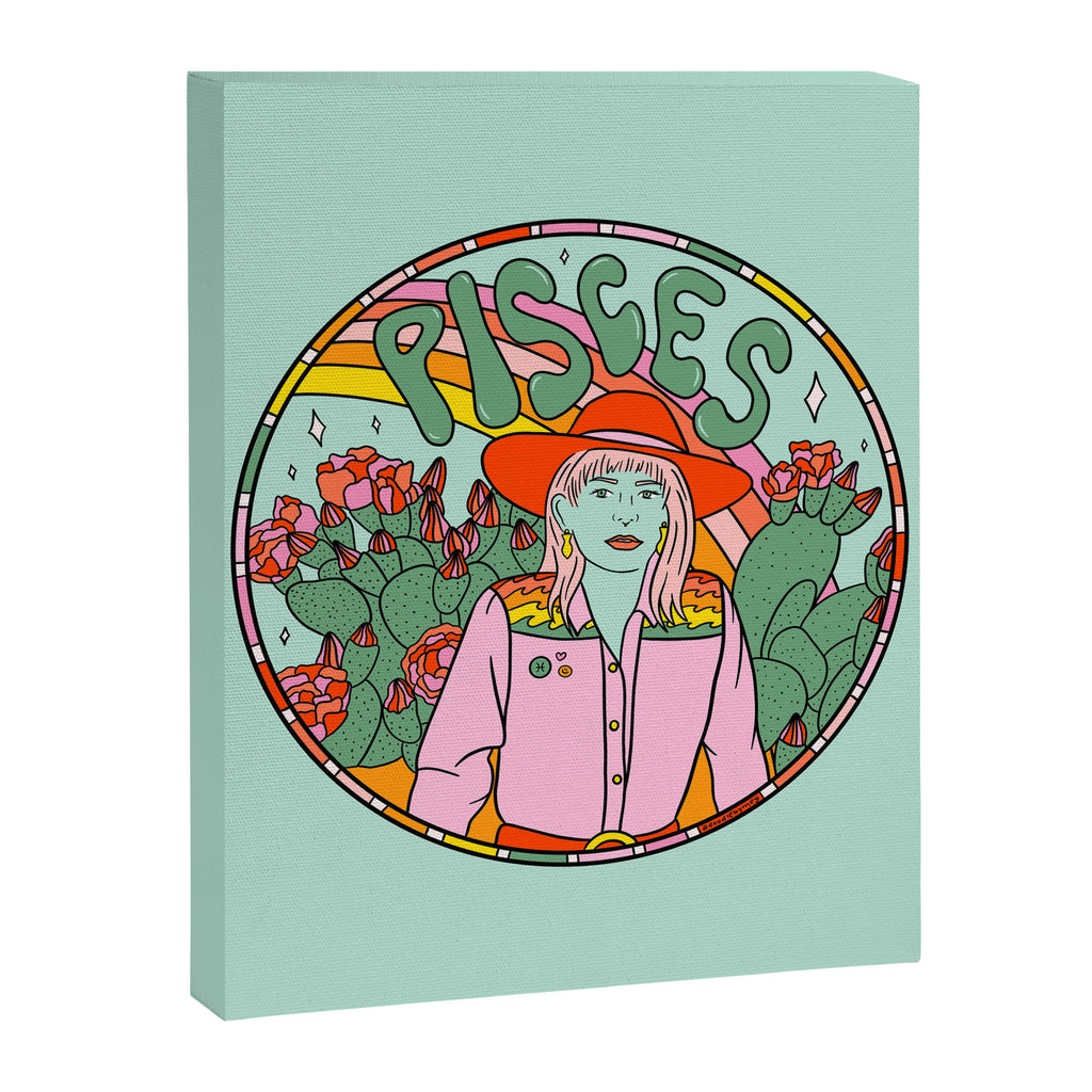 Pisces Cowgirl Canvas Print Gallery Image 8