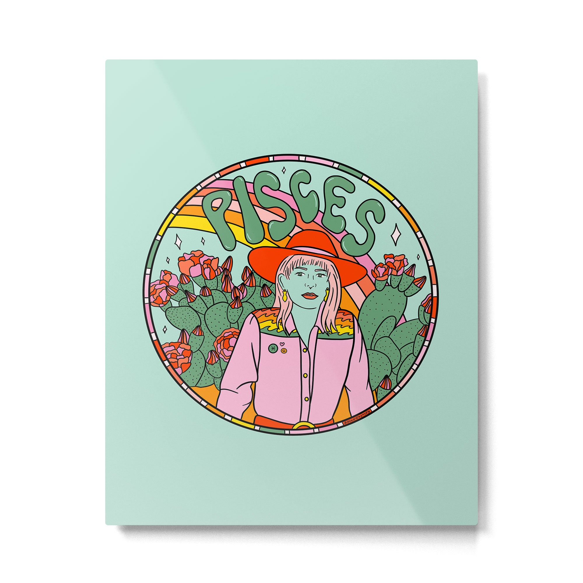 Pisces Cowgirl Metal Print Gallery Image 6
