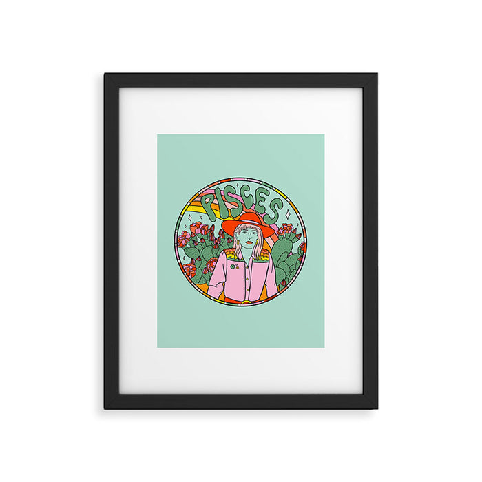 Pisces Cowgirl Framed Art Print Gallery Image 1