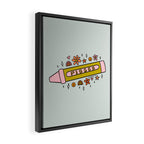 Pisces Crayon Framed Canvas Print Gallery Image 2