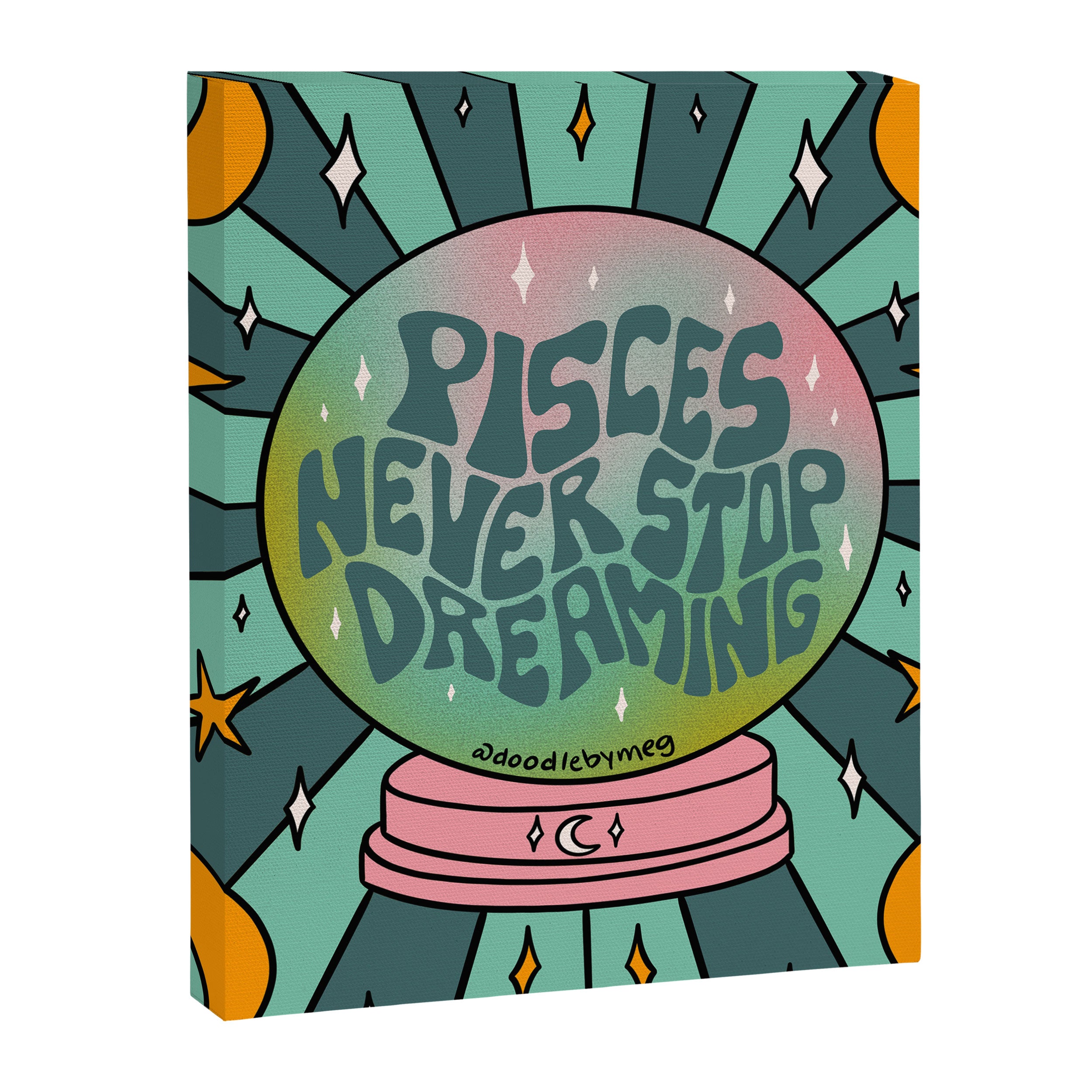 Pisces Crystal Ball Canvas Print Gallery Image 8