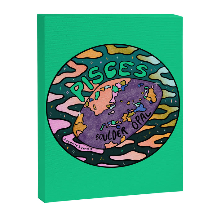 Pisces Crystal Canvas Print Gallery Image 1