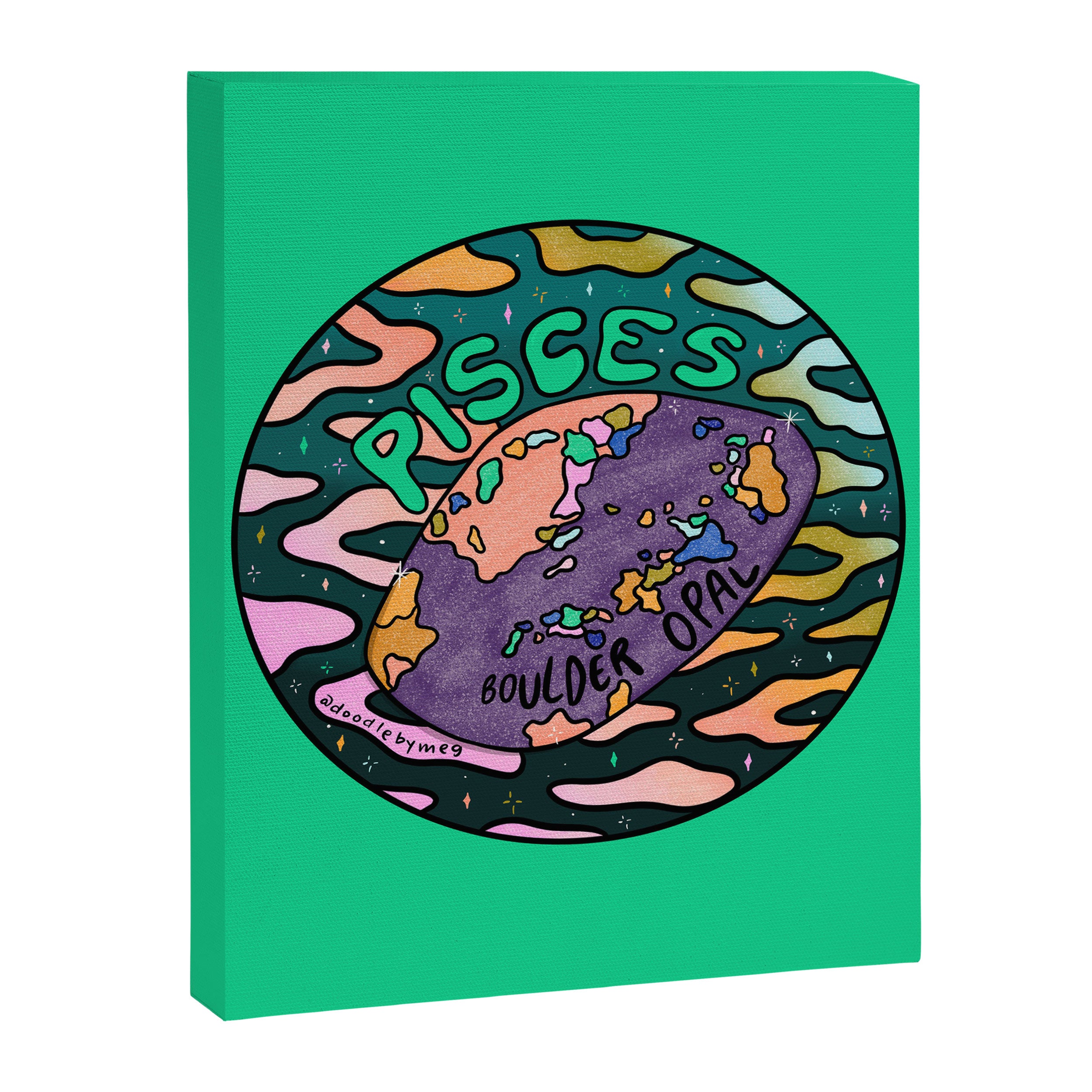 Pisces Crystal Canvas Print Gallery Image 8