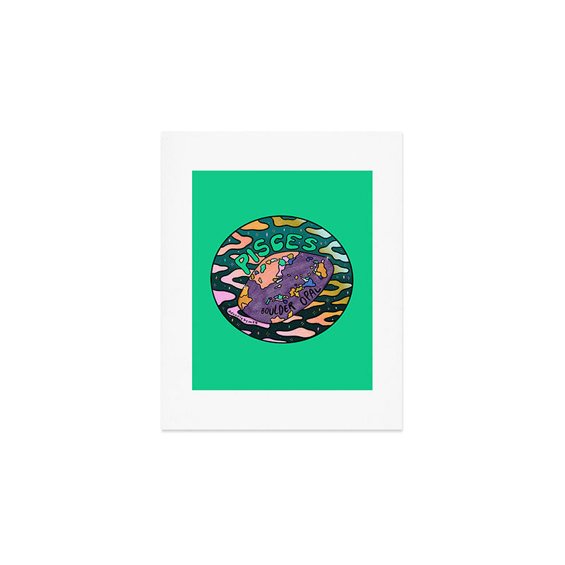 Pisces Crystal Art Print Gallery Image 1