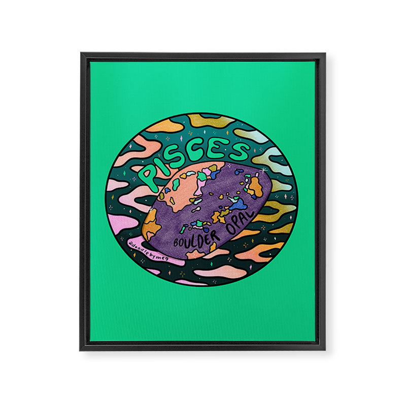 Pisces Crystal Framed Canvas Print Gallery Image 8