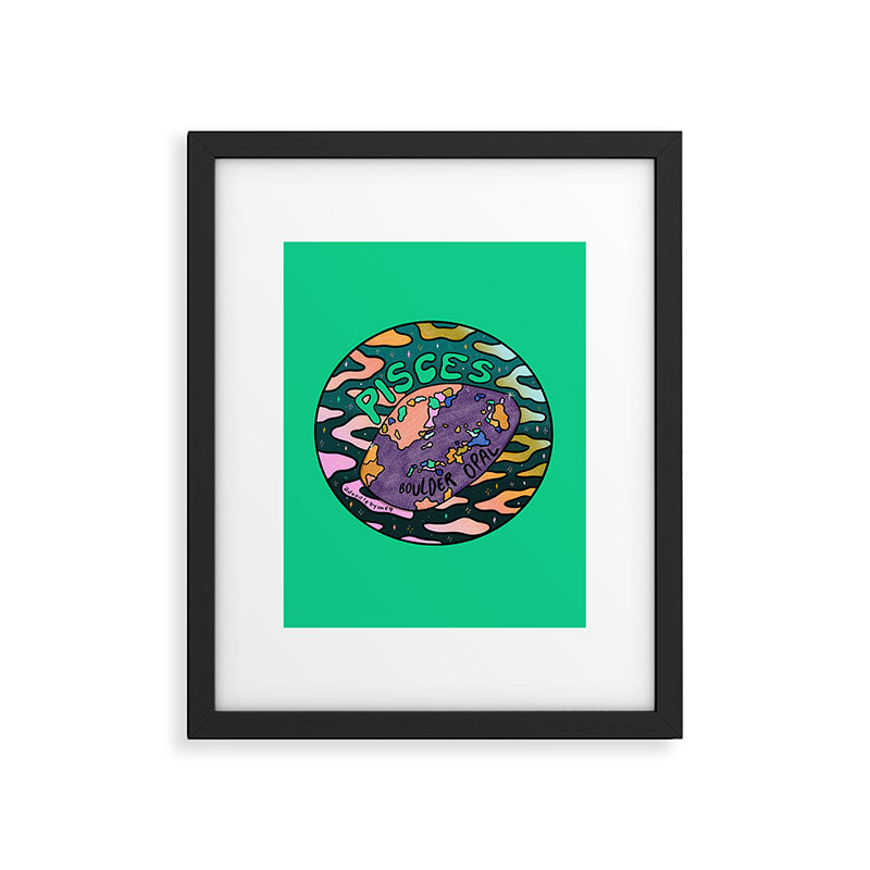 Pisces Crystal Framed Art Print Gallery Image 6
