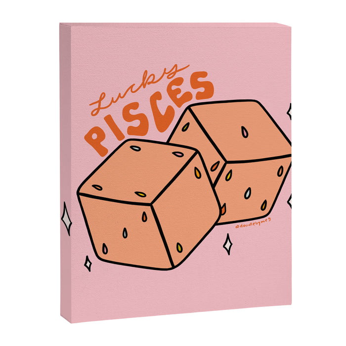Pisces Dice Canvas Print Gallery Image 1