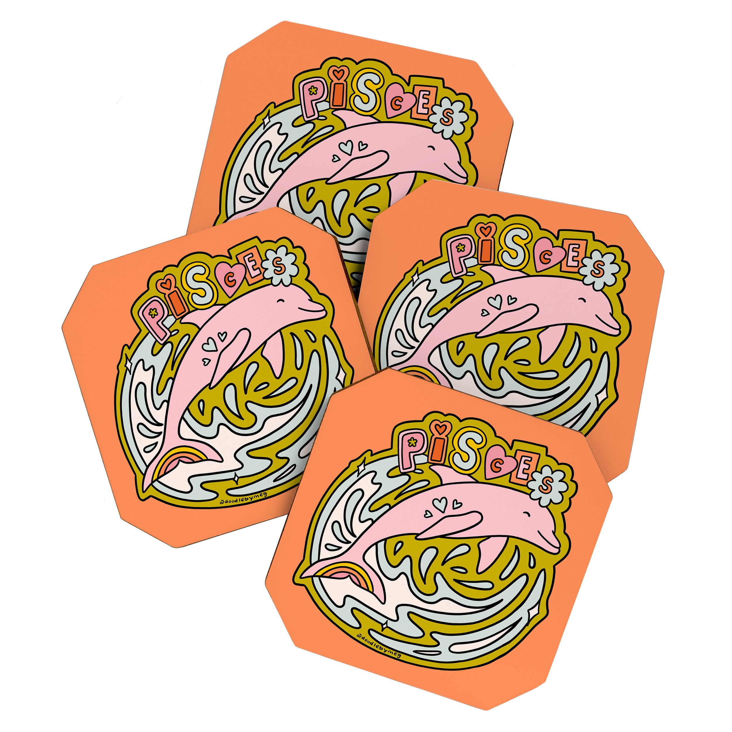 Pisces Dolphin Coaster Gallery Image 1
