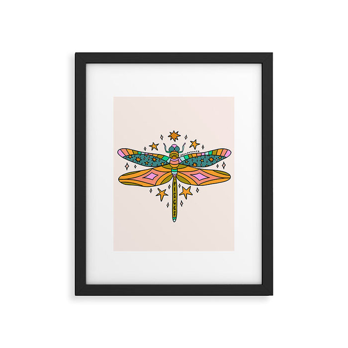 Pisces Dragonfly Framed Art Print Gallery Image 1