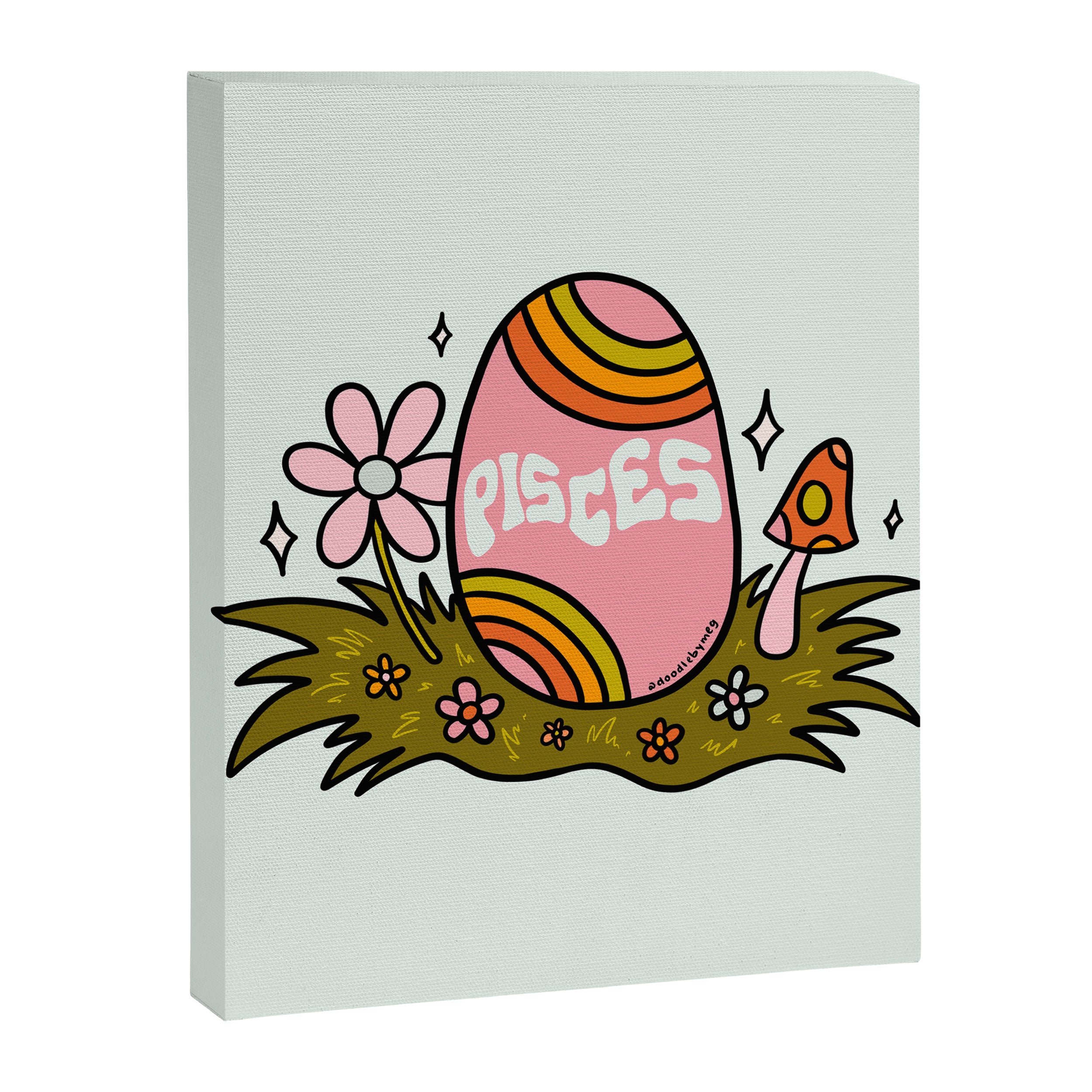 Pisces Easter Egg Canvas Print Gallery Image 8