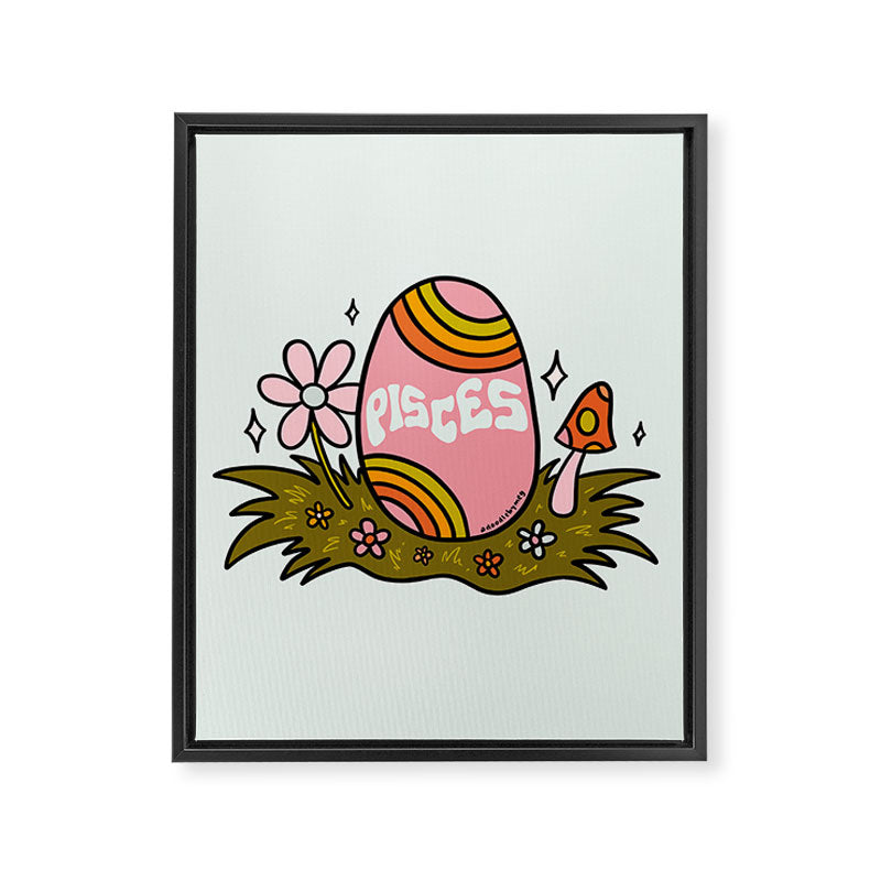 Pisces Easter Egg Framed Canvas Print Gallery Image 8