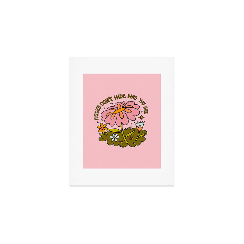 Pisces Flower Art Print Gallery Image 1