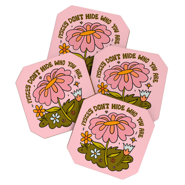 Pisces Flower Coaster Gallery Image 1