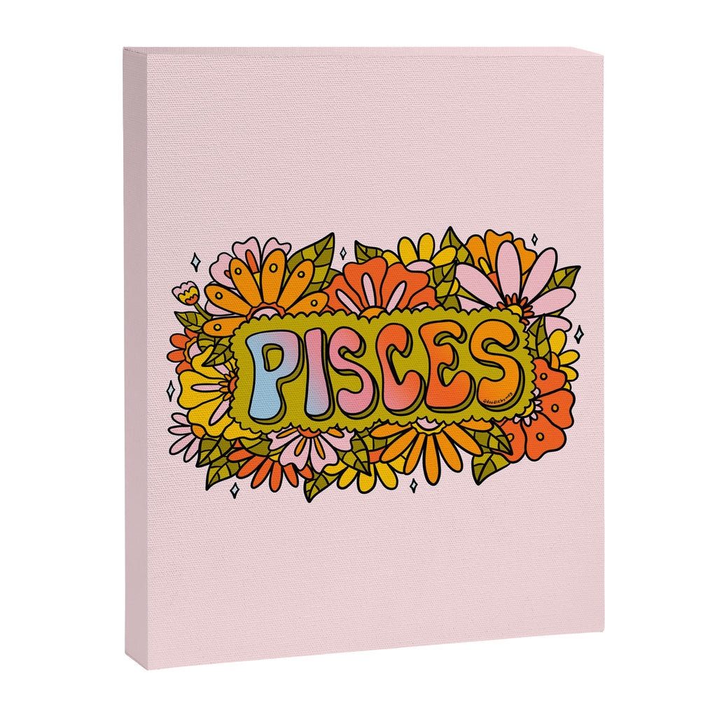 Pisces Flowers Canvas Print Gallery Image 8