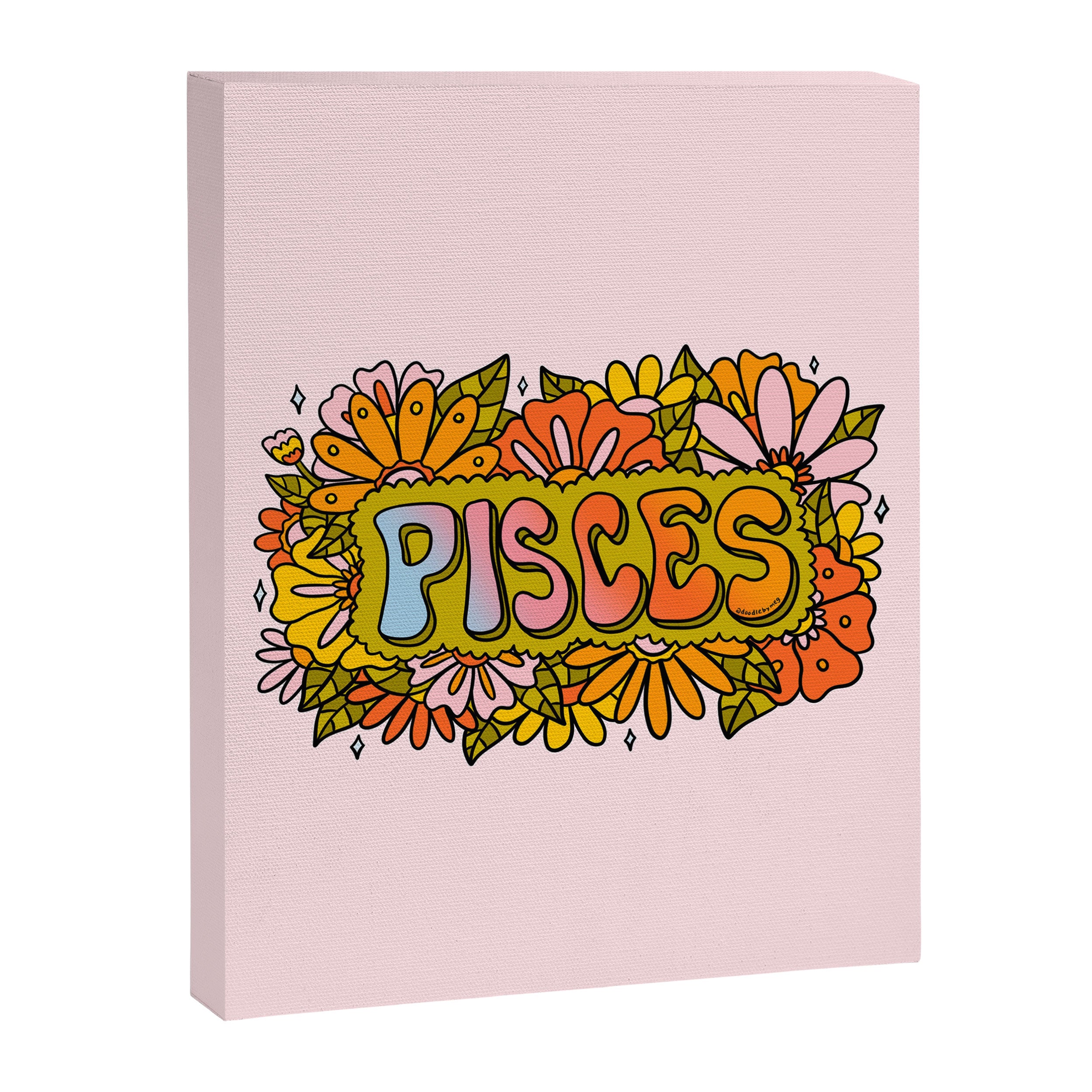 Pisces Flowers Canvas Print Gallery Image 8