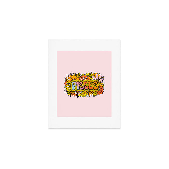 Pisces Flowers Art Print Gallery Image 1
