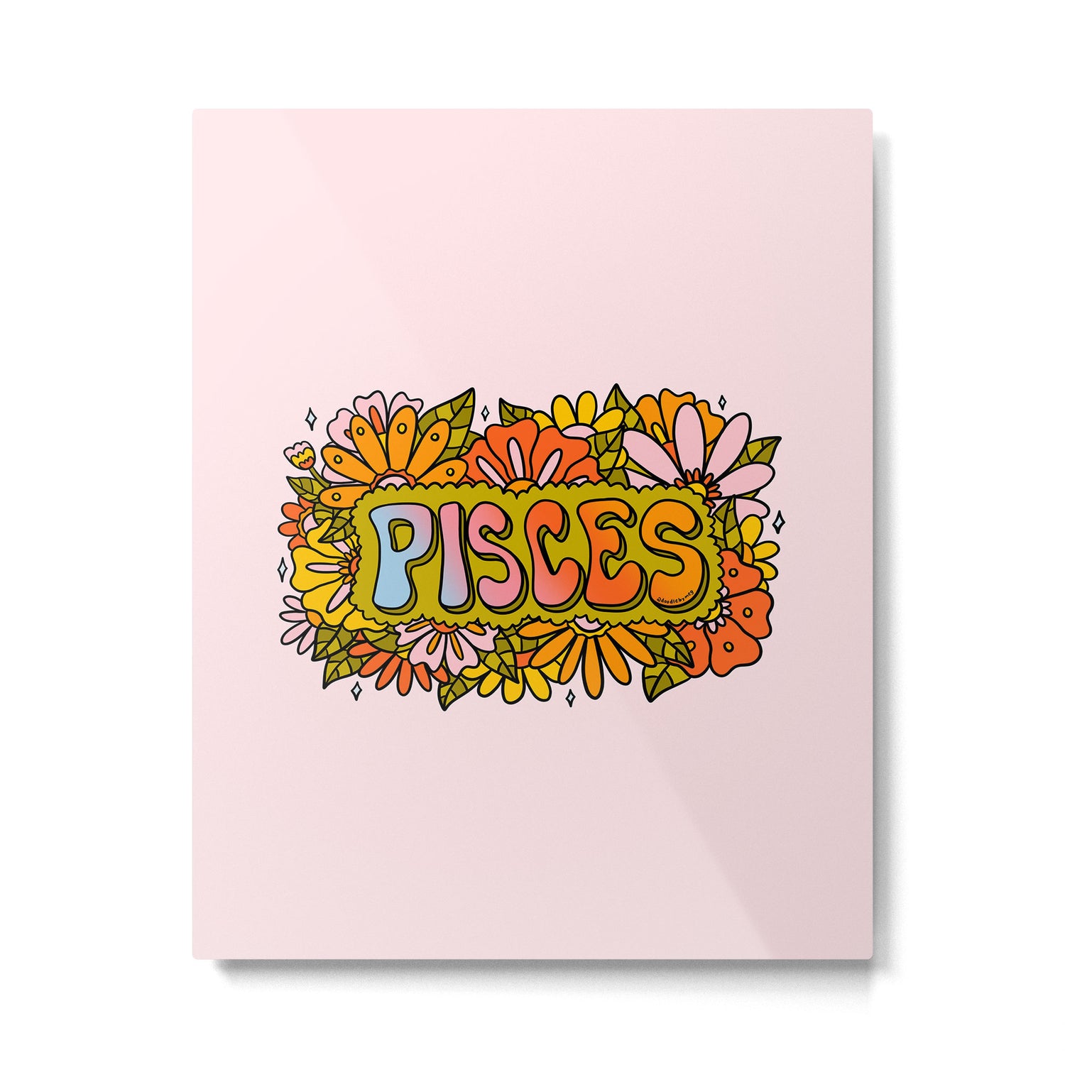 Pisces Flowers Metal Print Gallery Image 6