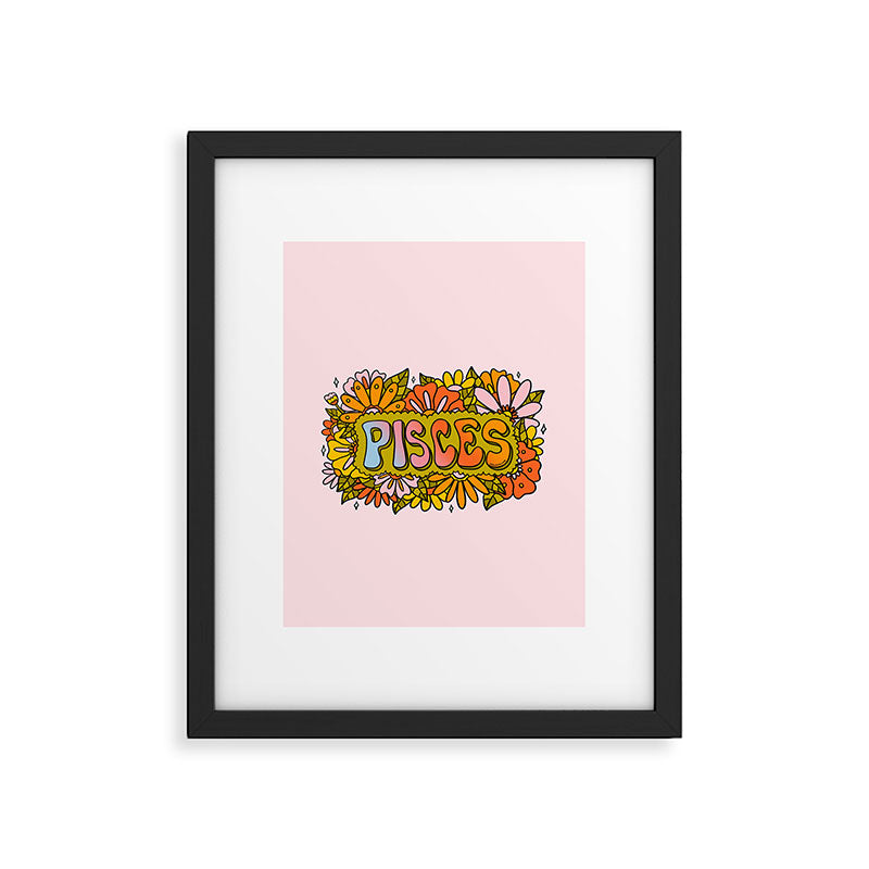 Pisces Flowers Framed Art Print Gallery Image 6