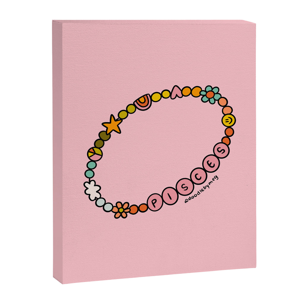 Pisces Friendship Bracelet Canvas Print Gallery Image 8